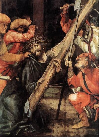 Matthias  Grunewald Carrying the Cross oil painting image